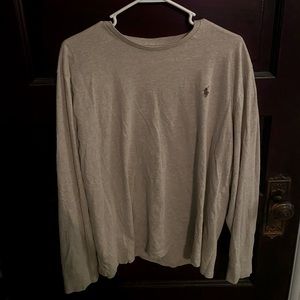 Polo Ralph Lauren - Beige Long Sleeve Logo Tee